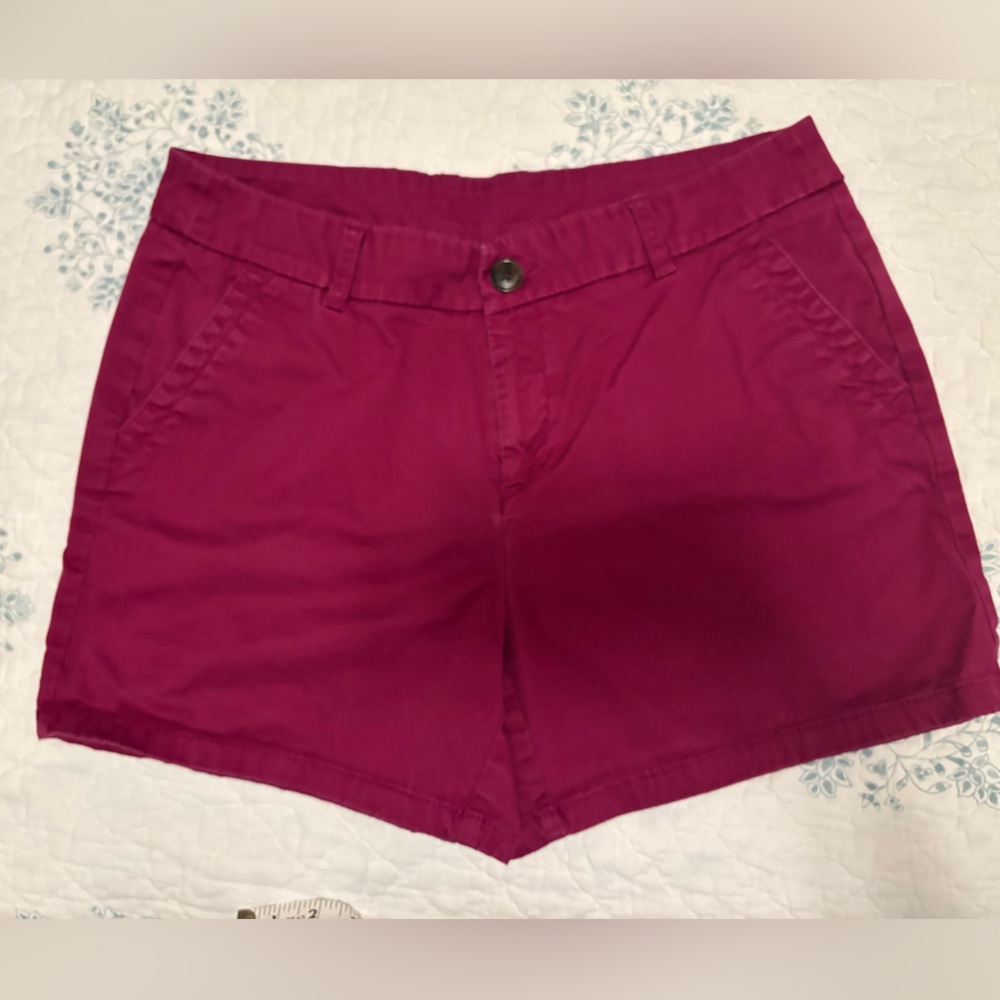 Liz Claiborne Pink Bermuda Shorts Flat Front Cotton Blend